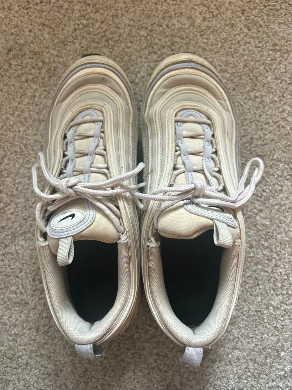 Nike Women's Athletic Shoes Beige White